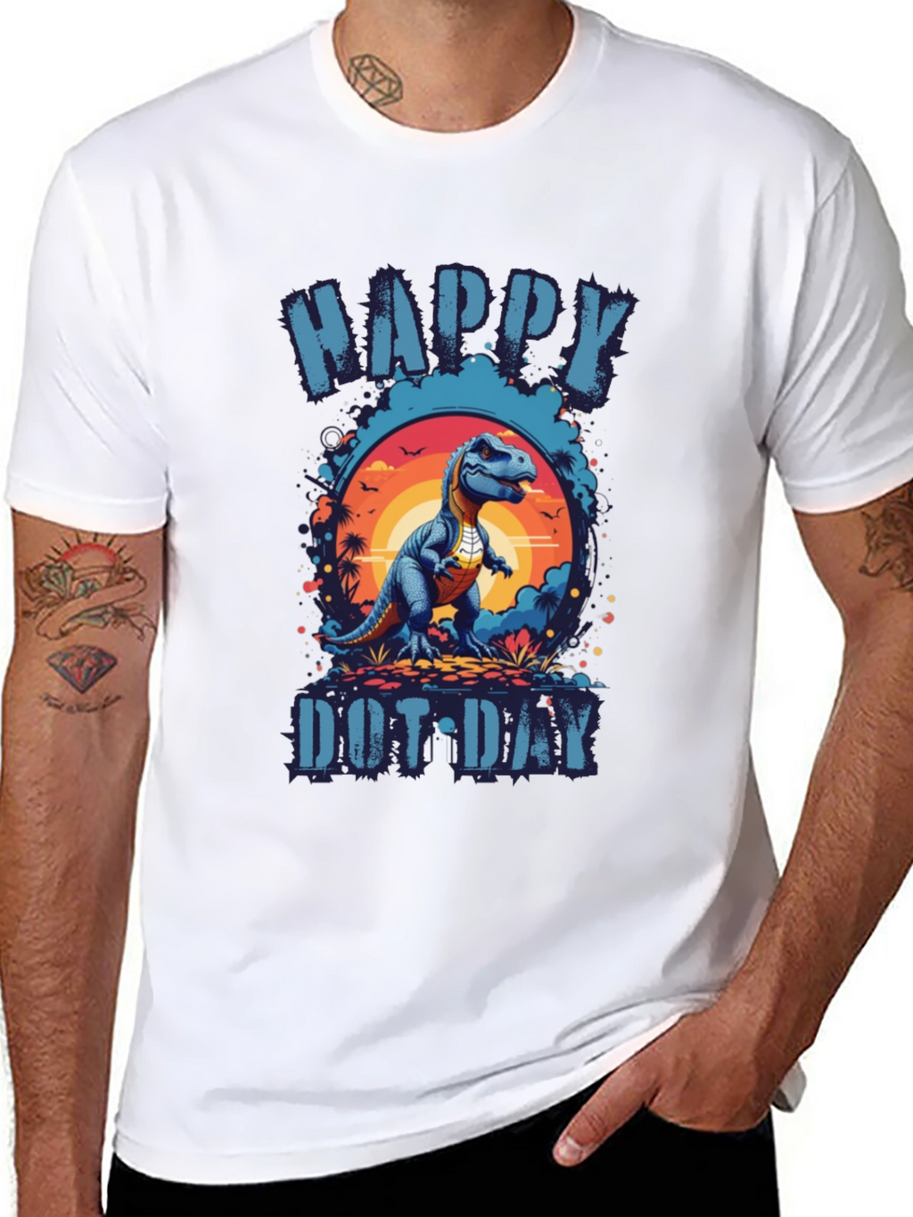 Happy Dot Day Dinosaur T-Shirt
