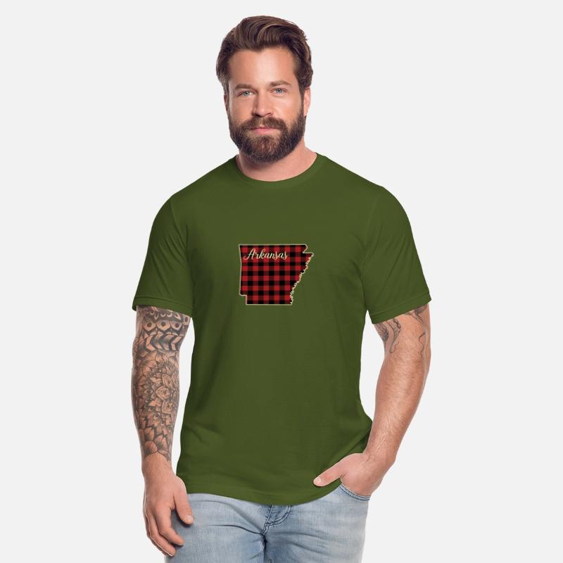 Arkansas Buffalo Plaid Silhouette Home State Pride