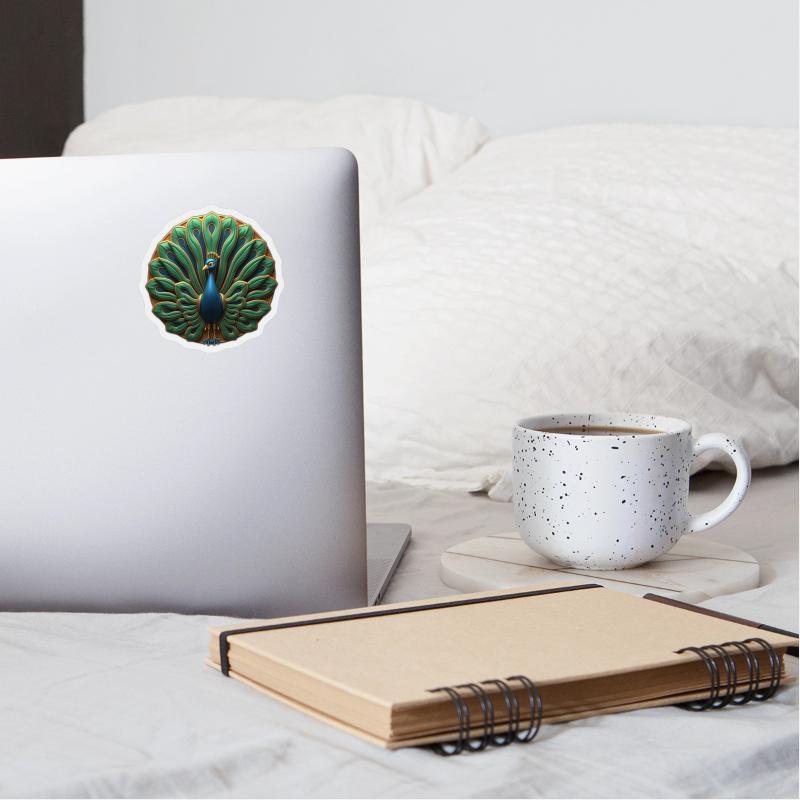 Art Deco Peacock Elegance in Rich Colors