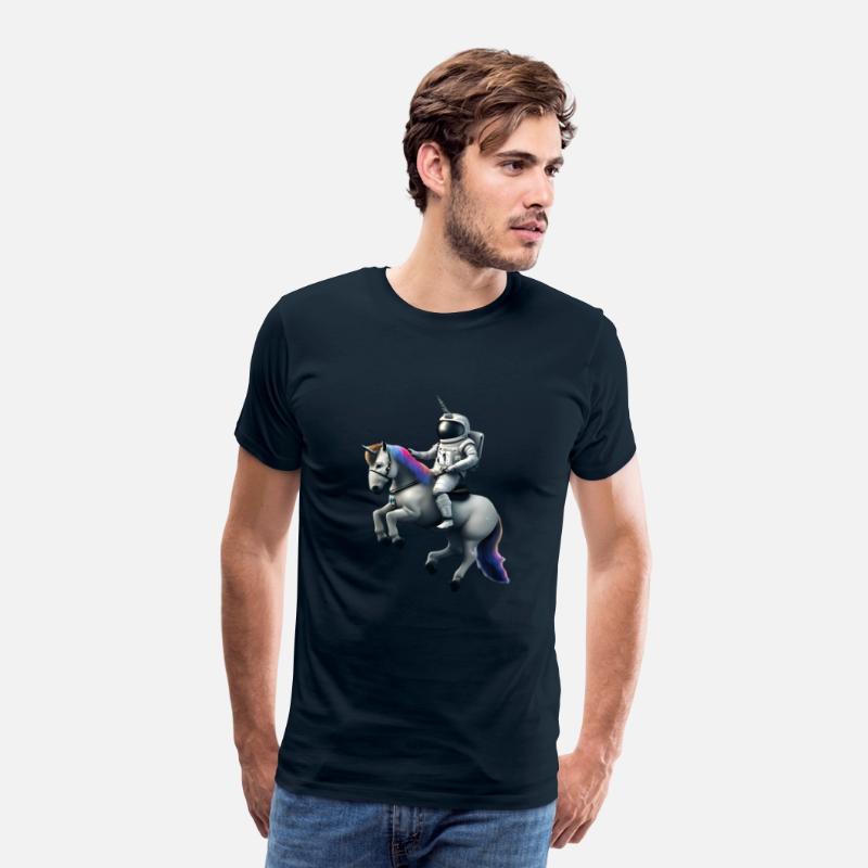 Astronaut on unicorn with unicorn helmet