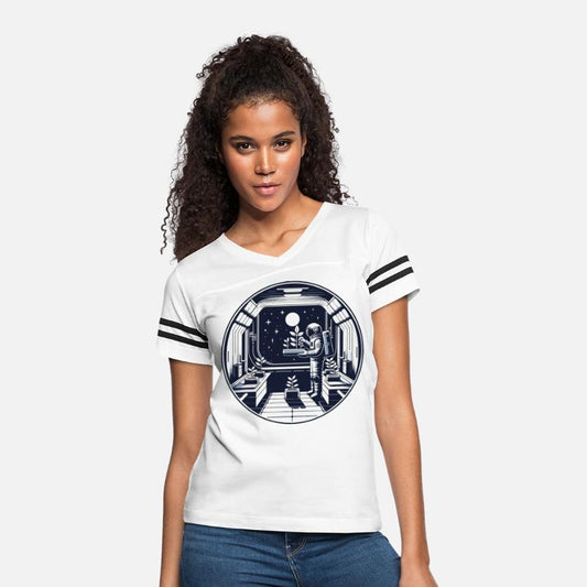 Astronaut tending to his space garden