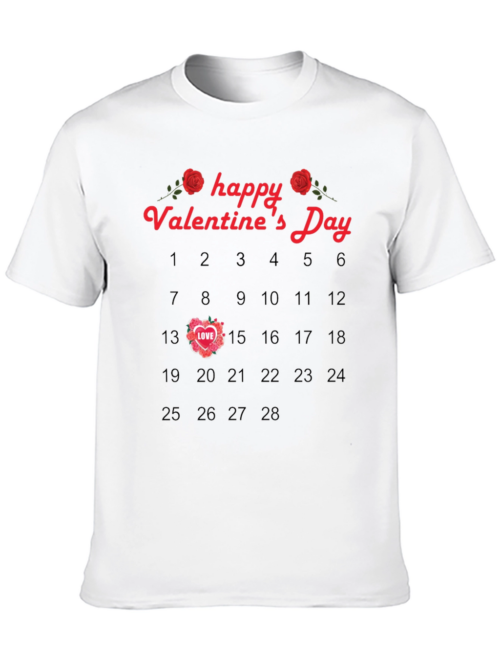 Valentines Day Calendar T-Shirt