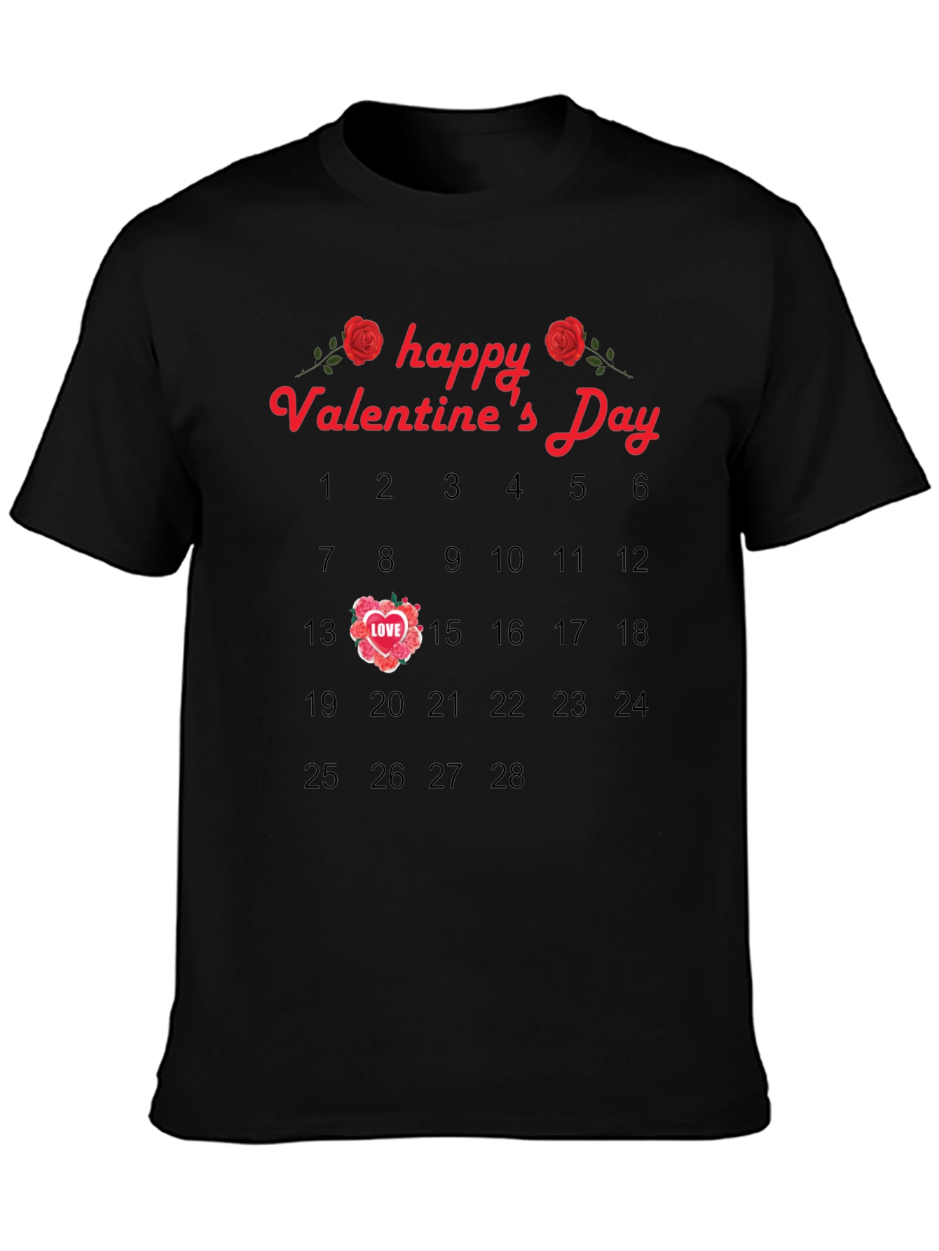 Valentines Day Calendar T-Shirt
