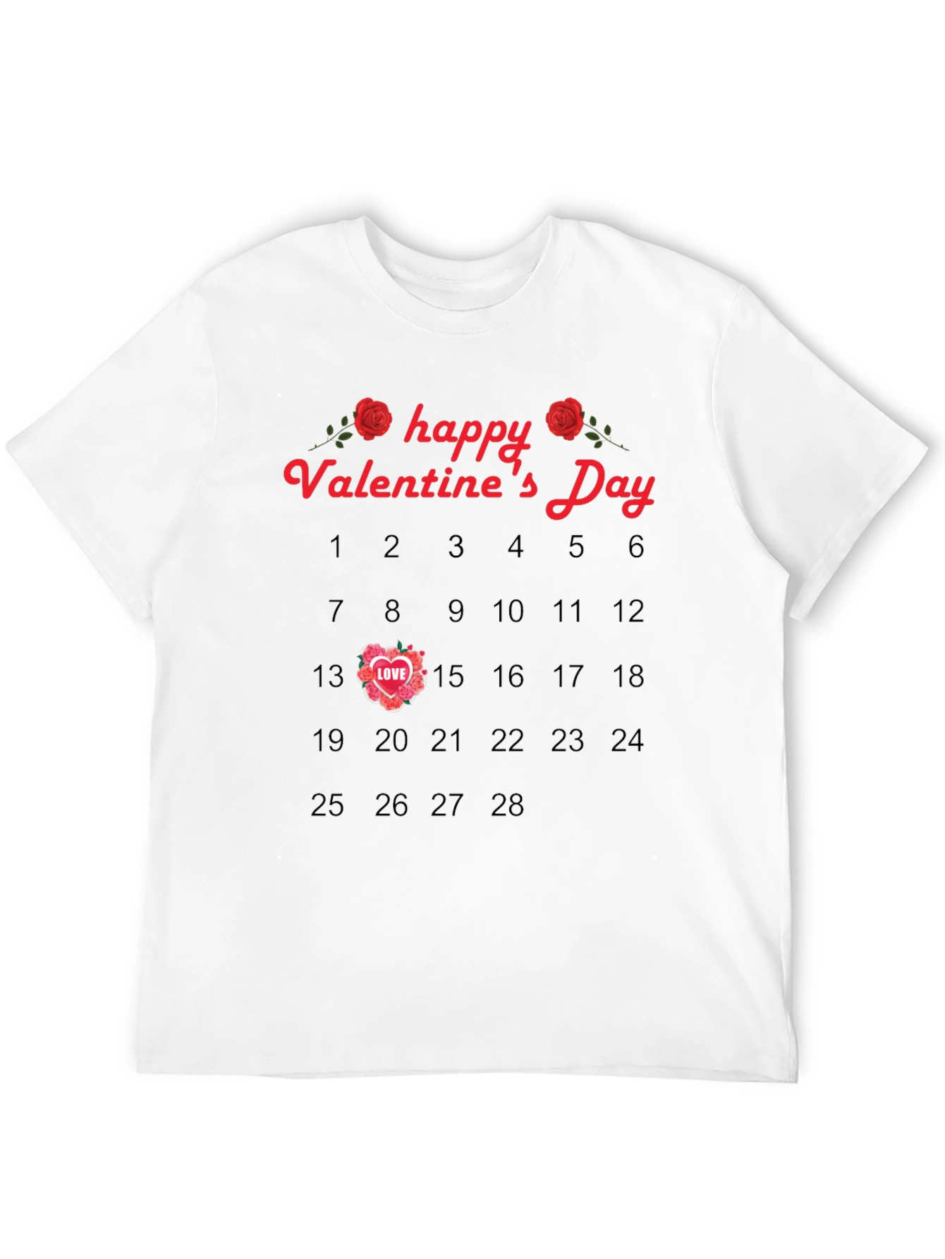 Valentines Day Calendar T-Shirt