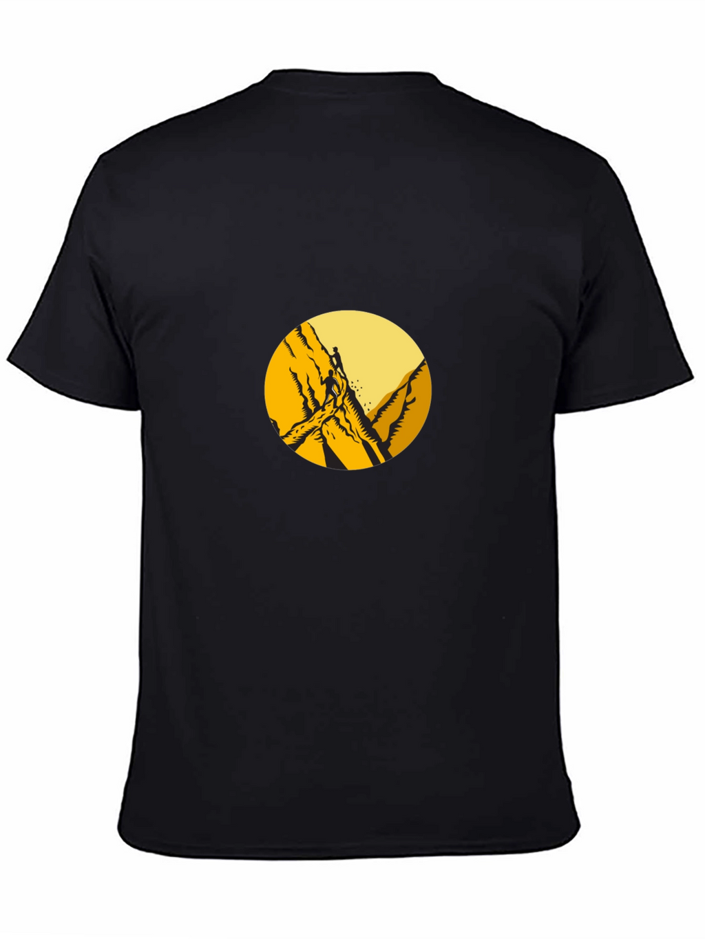 Mountain Climber Graphic Tee - Black