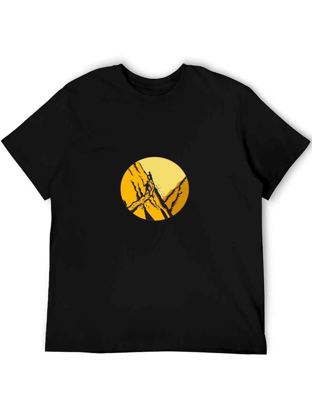 Mountain Climber Graphic Tee - Black