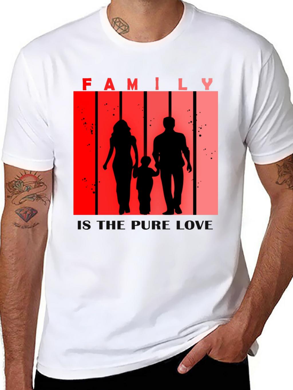 Family Silhouette Tee - Love and Togetherness T-Shirt
