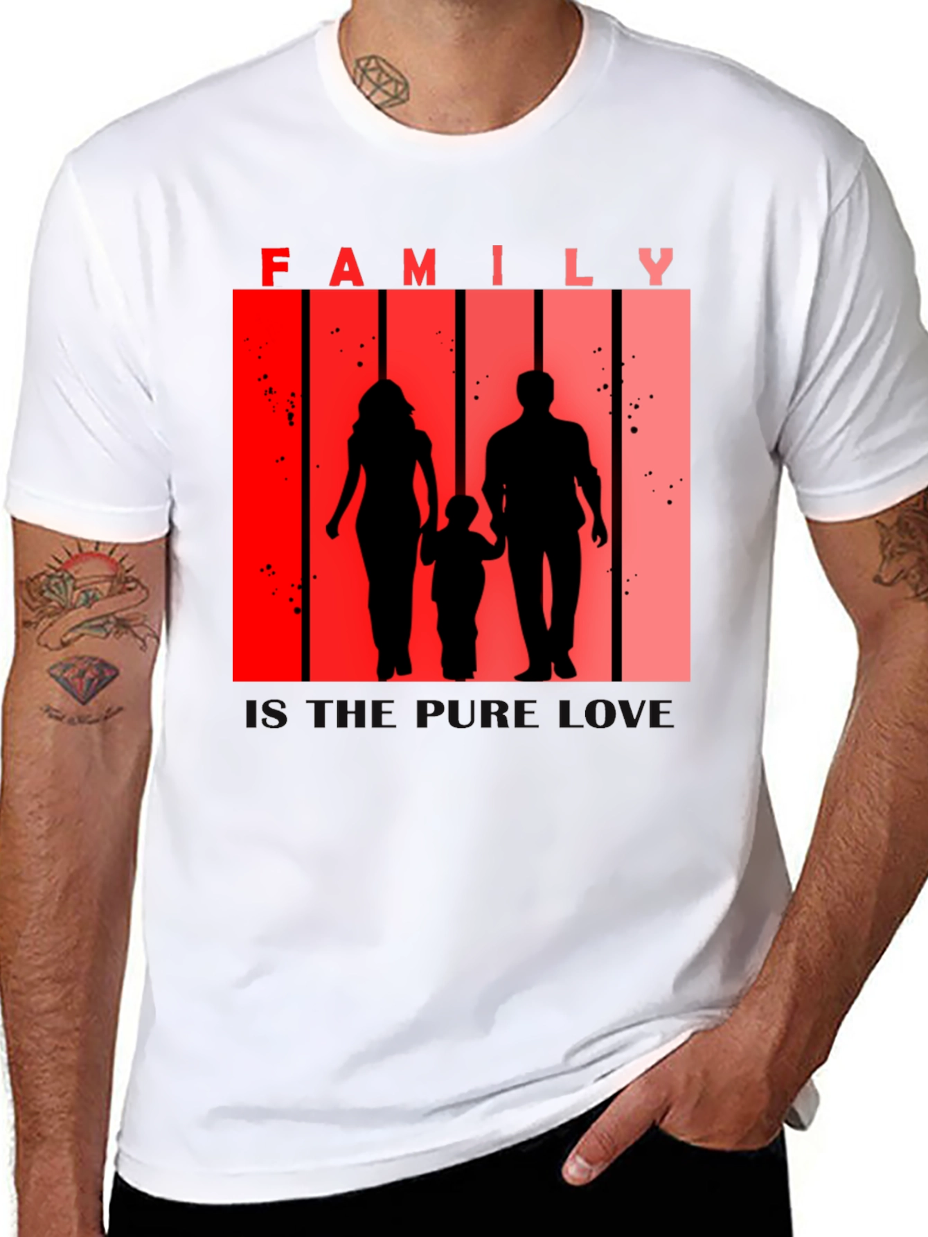 Family Silhouette Tee - Love and Togetherness T-Shirt