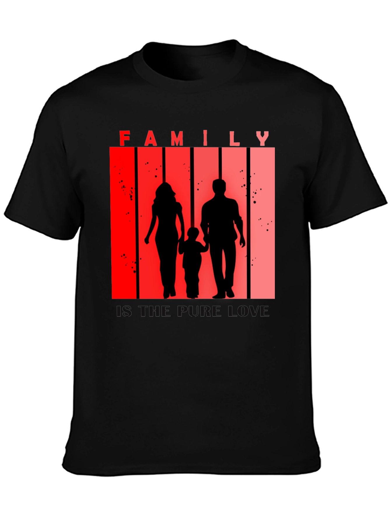 Family Silhouette Tee - Love and Togetherness T-Shirt
