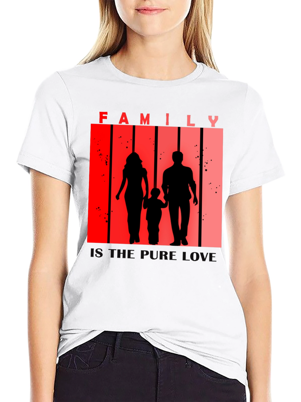 Family Silhouette Tee - Love and Togetherness T-Shirt