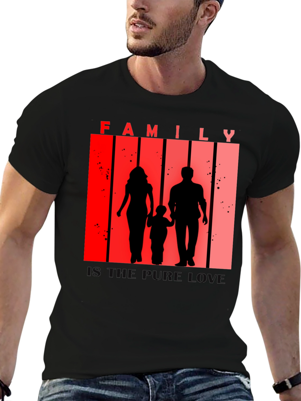 Family Silhouette Tee - Love and Togetherness T-Shirt