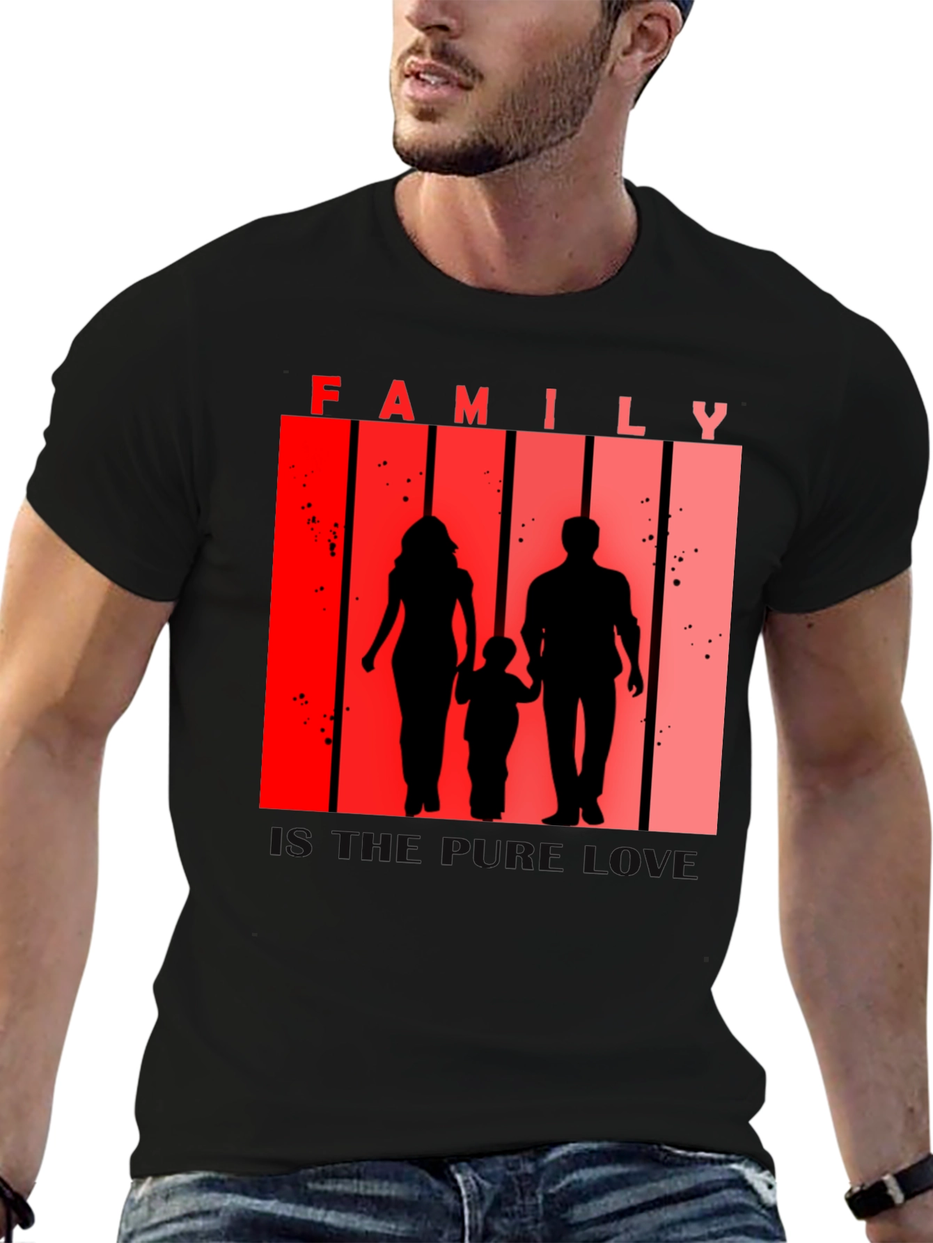 Family Silhouette Tee - Love and Togetherness T-Shirt