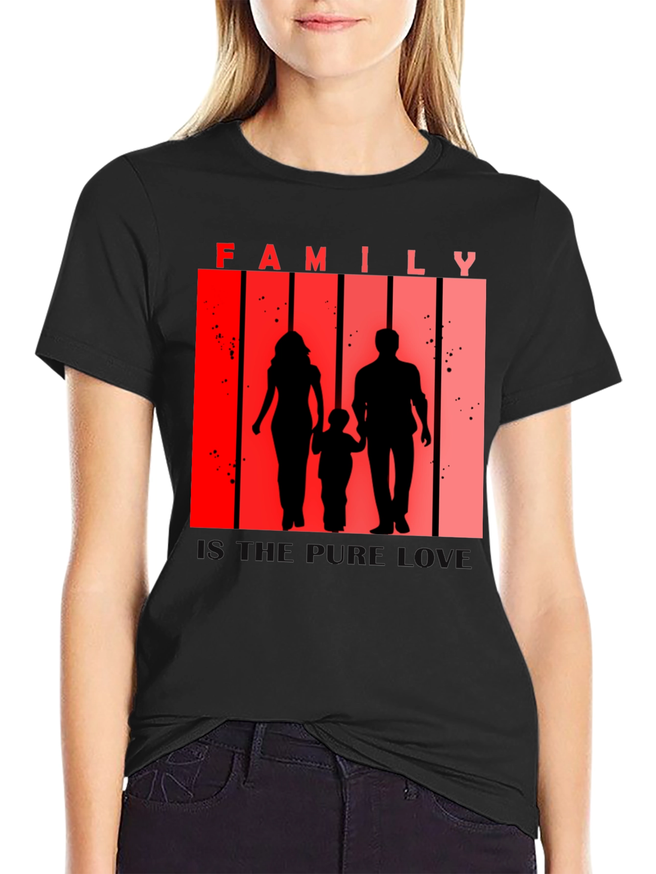 Family Silhouette Tee - Love and Togetherness T-Shirt