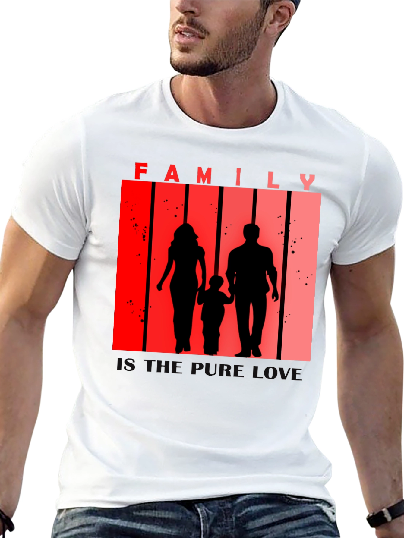 Family Silhouette Tee - Love and Togetherness T-Shirt
