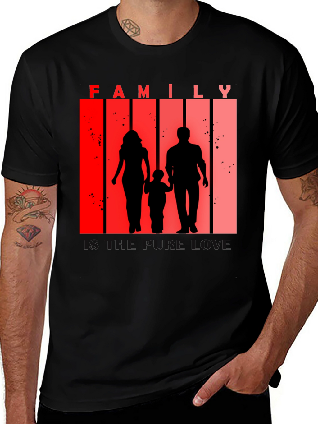 Family Silhouette Tee - Love and Togetherness T-Shirt