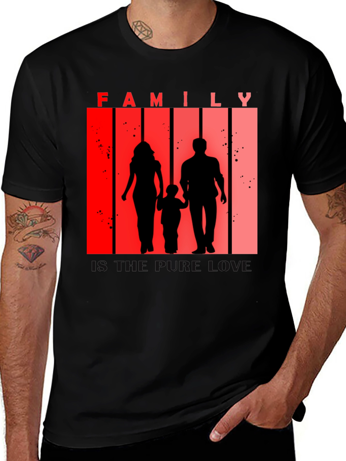 Family Silhouette Tee - Love and Togetherness T-Shirt