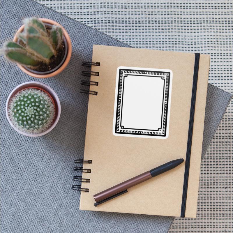 Aztec Tribal Border Frame Design