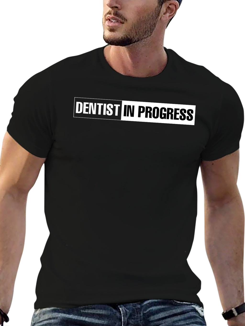 Dentist In Progress Black T-Shirt - Future Dentist Apparel