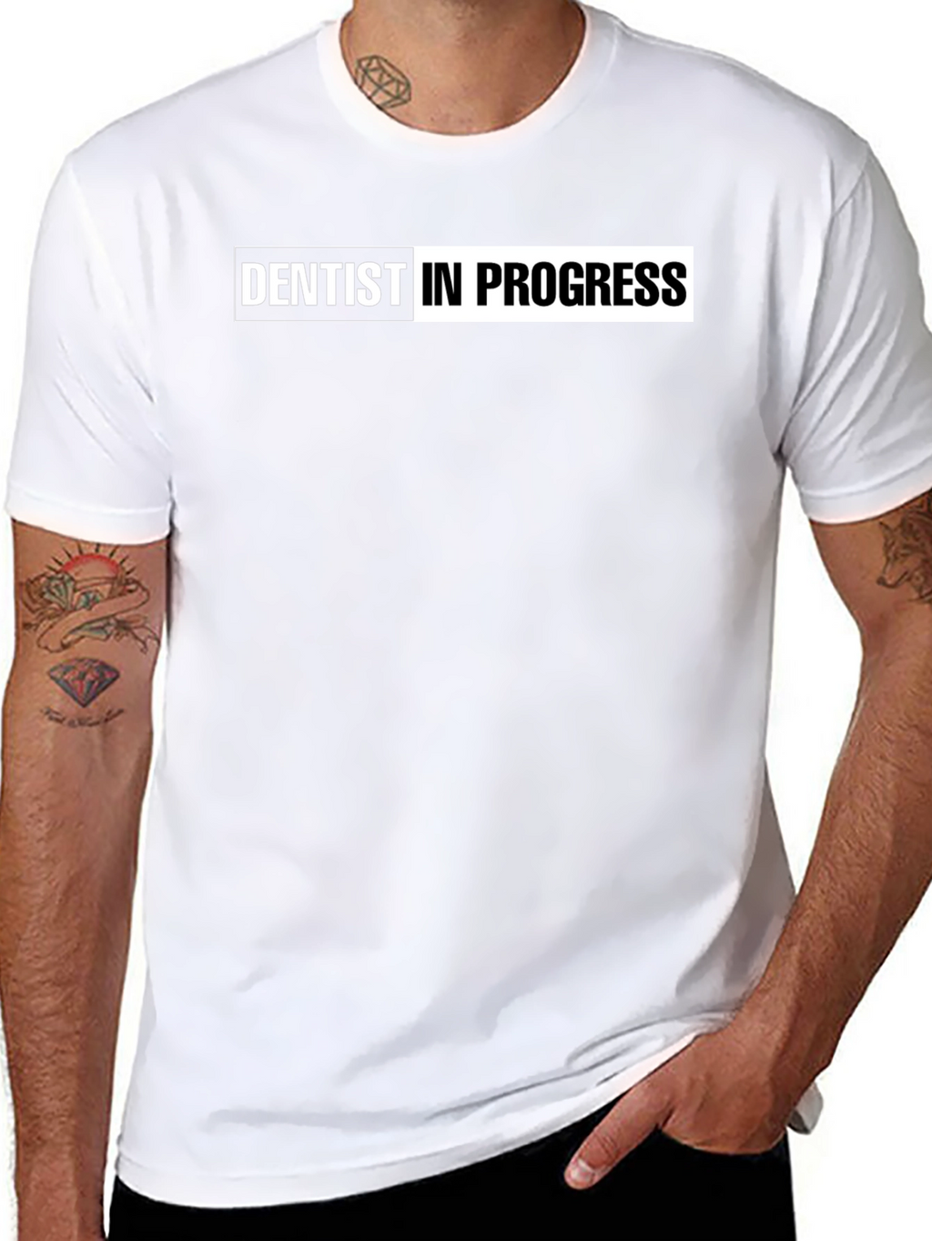 Dentist In Progress Black T-Shirt - Future Dentist Apparel