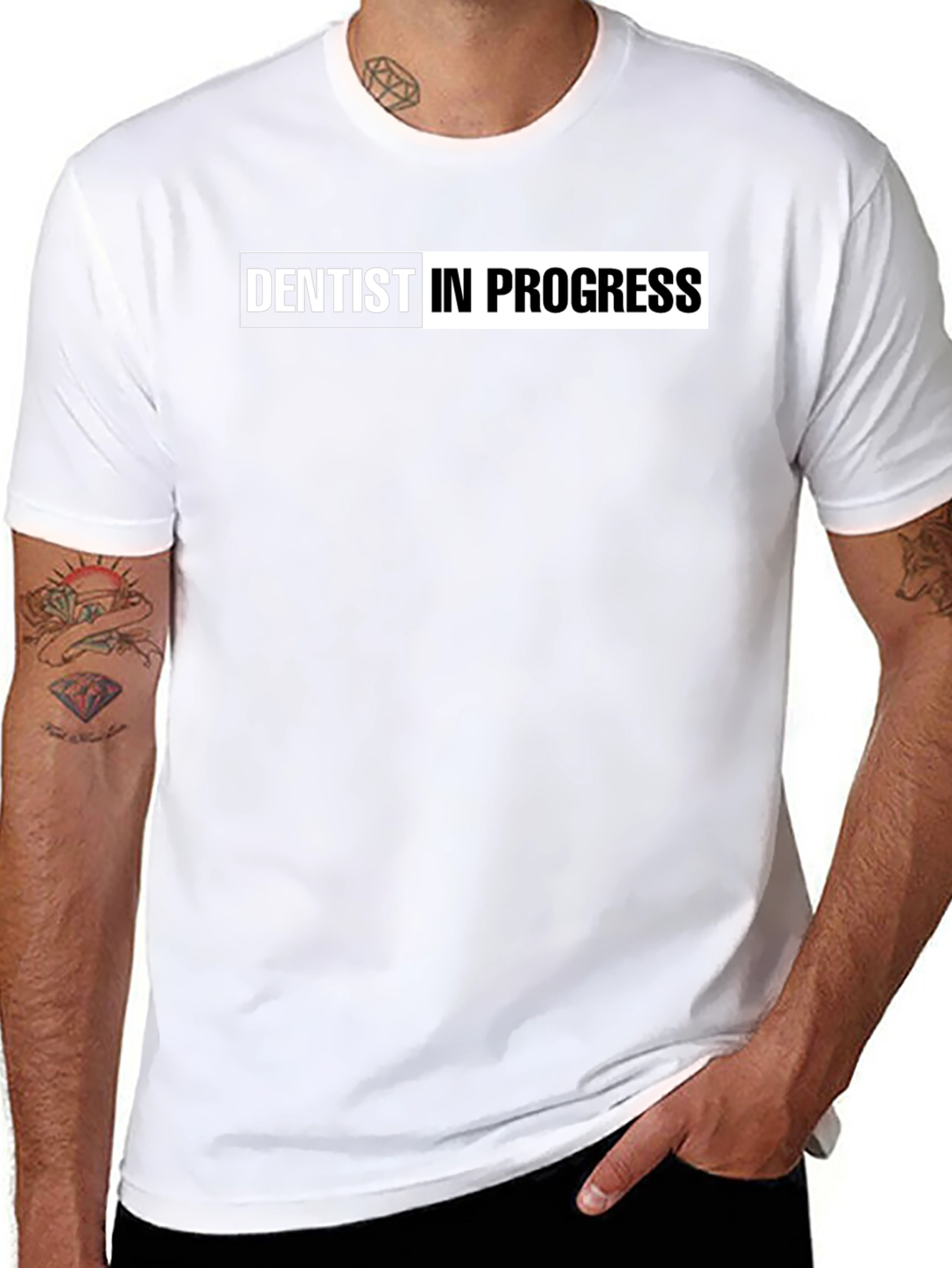 Dentist In Progress Black T-Shirt - Future Dentist Apparel