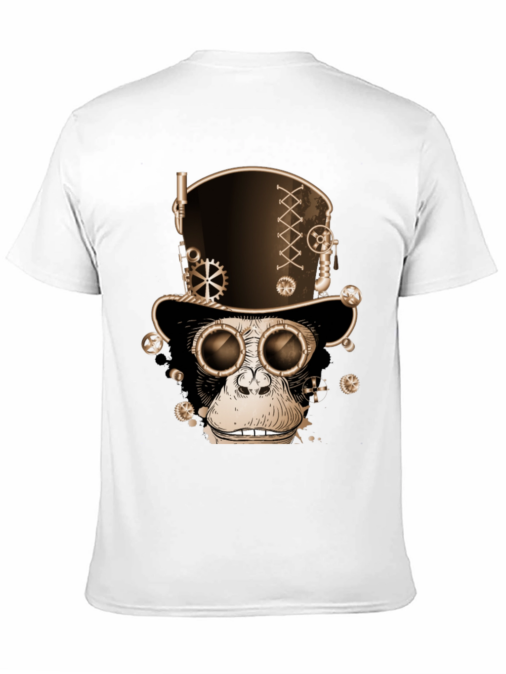 Steampunk Monkey T-Shirt - Gears & Goggles Graphic Tee