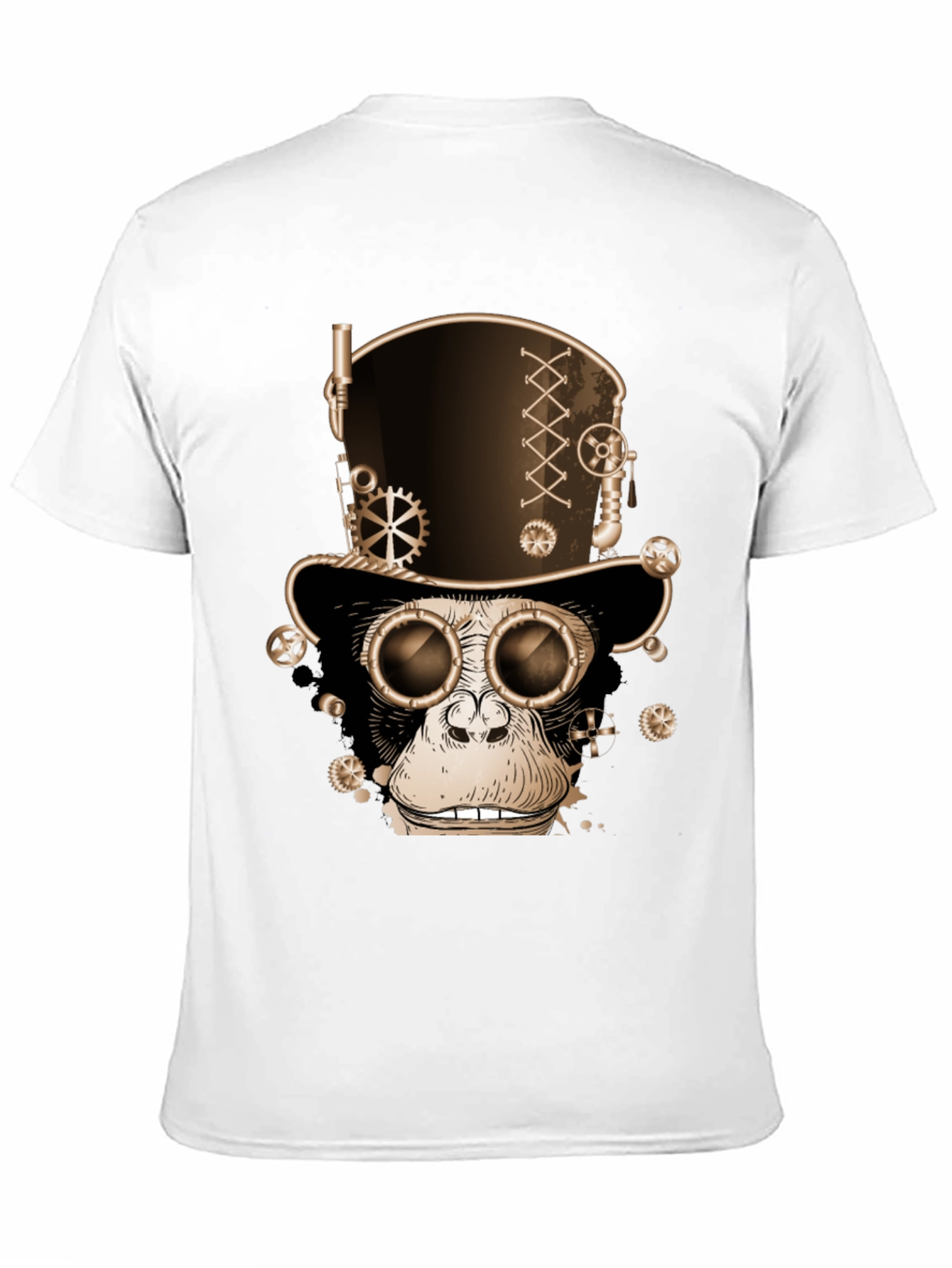 Steampunk Monkey T-Shirt - Gears & Goggles Graphic Tee