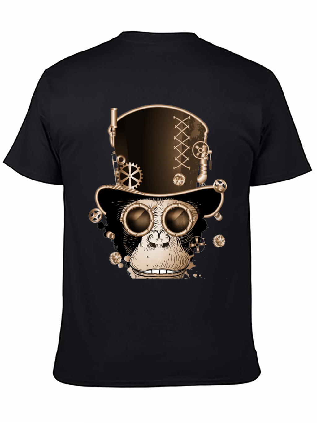 Steampunk Monkey T-Shirt - Gears & Goggles Graphic Tee