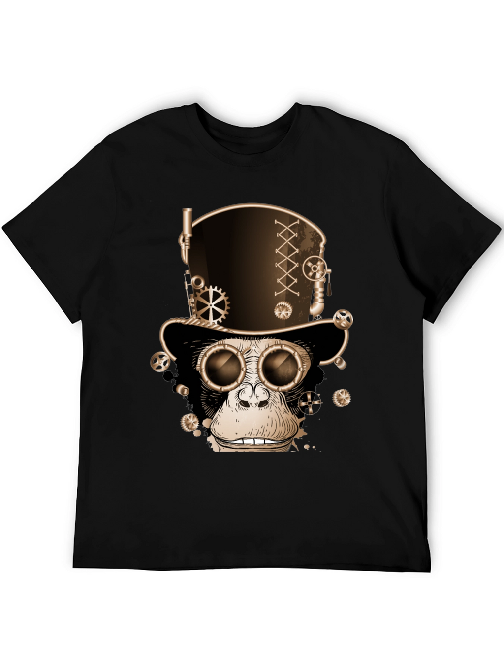 Steampunk Monkey T-Shirt - Gears & Goggles Graphic Tee