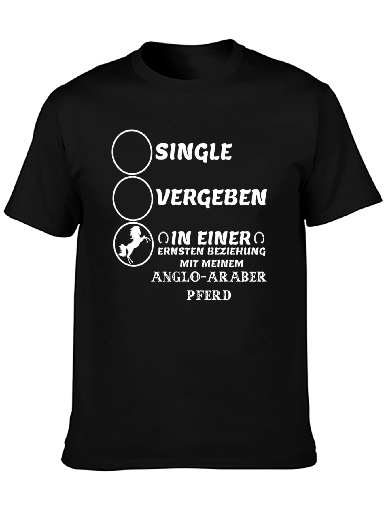 Single Vergeben Anglo-Araber Pferd T-Shirt