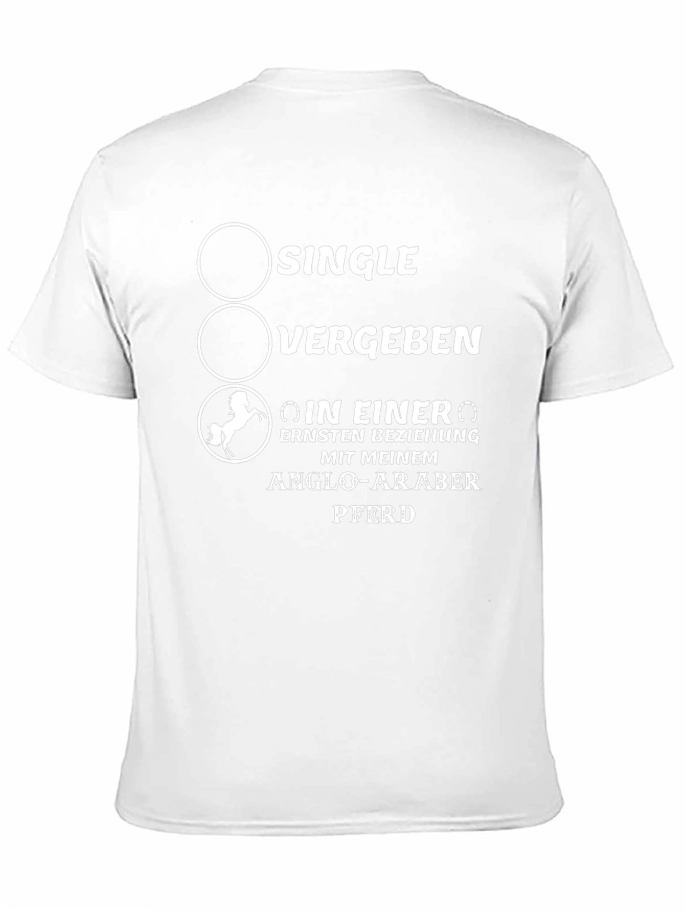 Single Vergeben Anglo-Araber Pferd T-Shirt