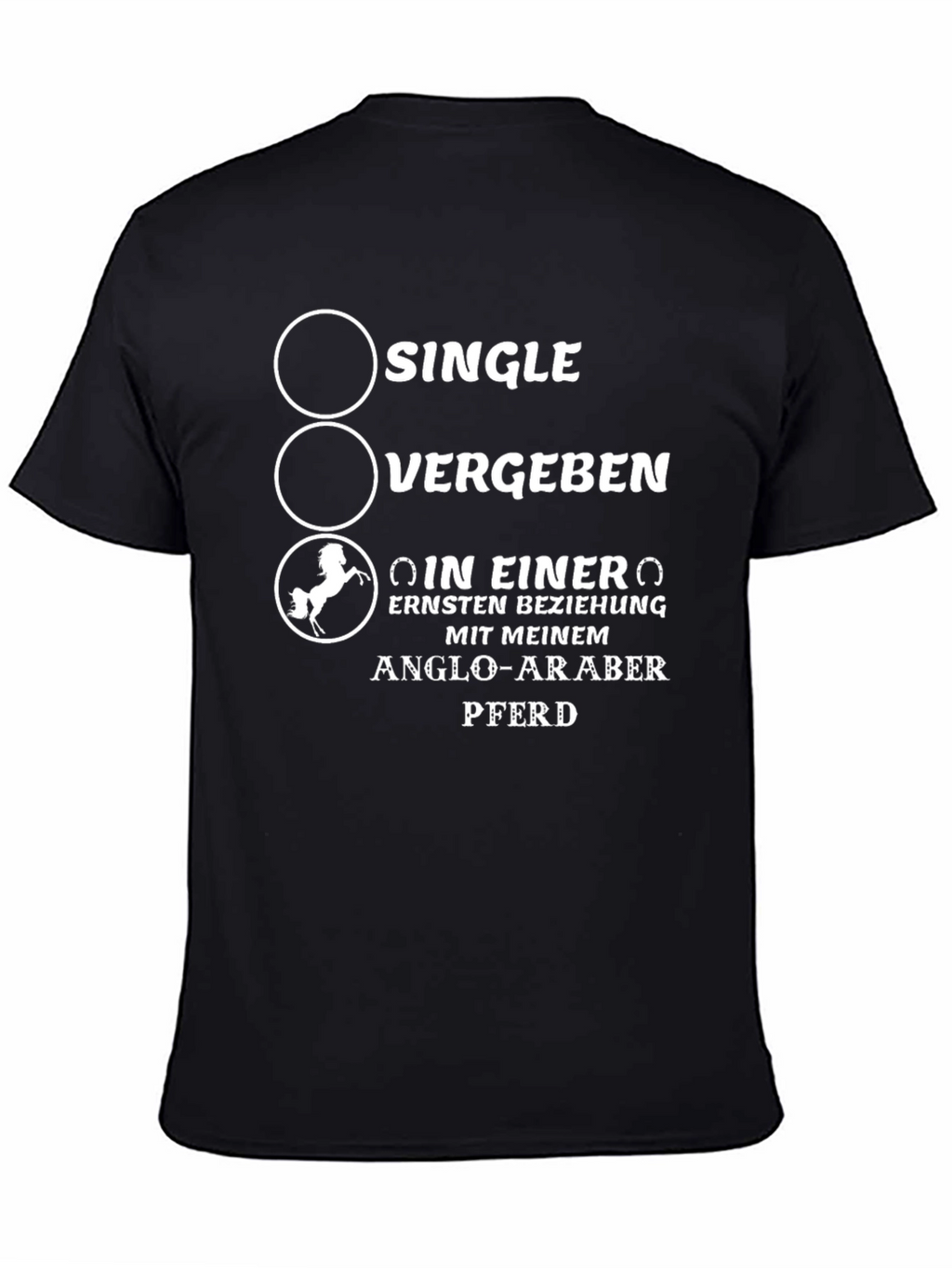 Single Vergeben Anglo-Araber Pferd T-Shirt
