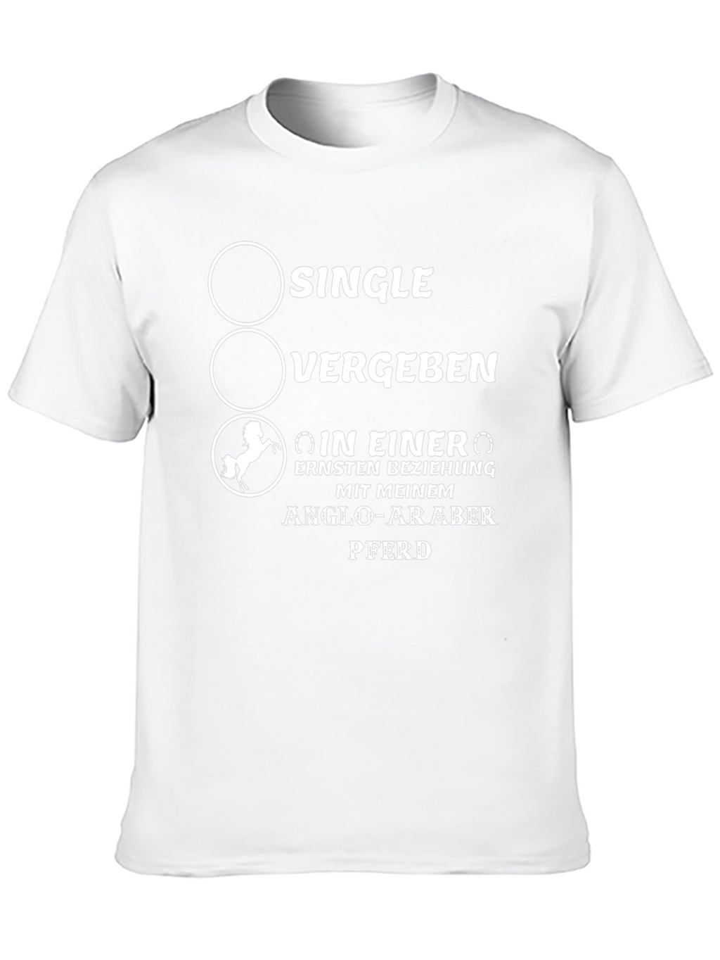 Single Vergeben Anglo-Araber Pferd T-Shirt