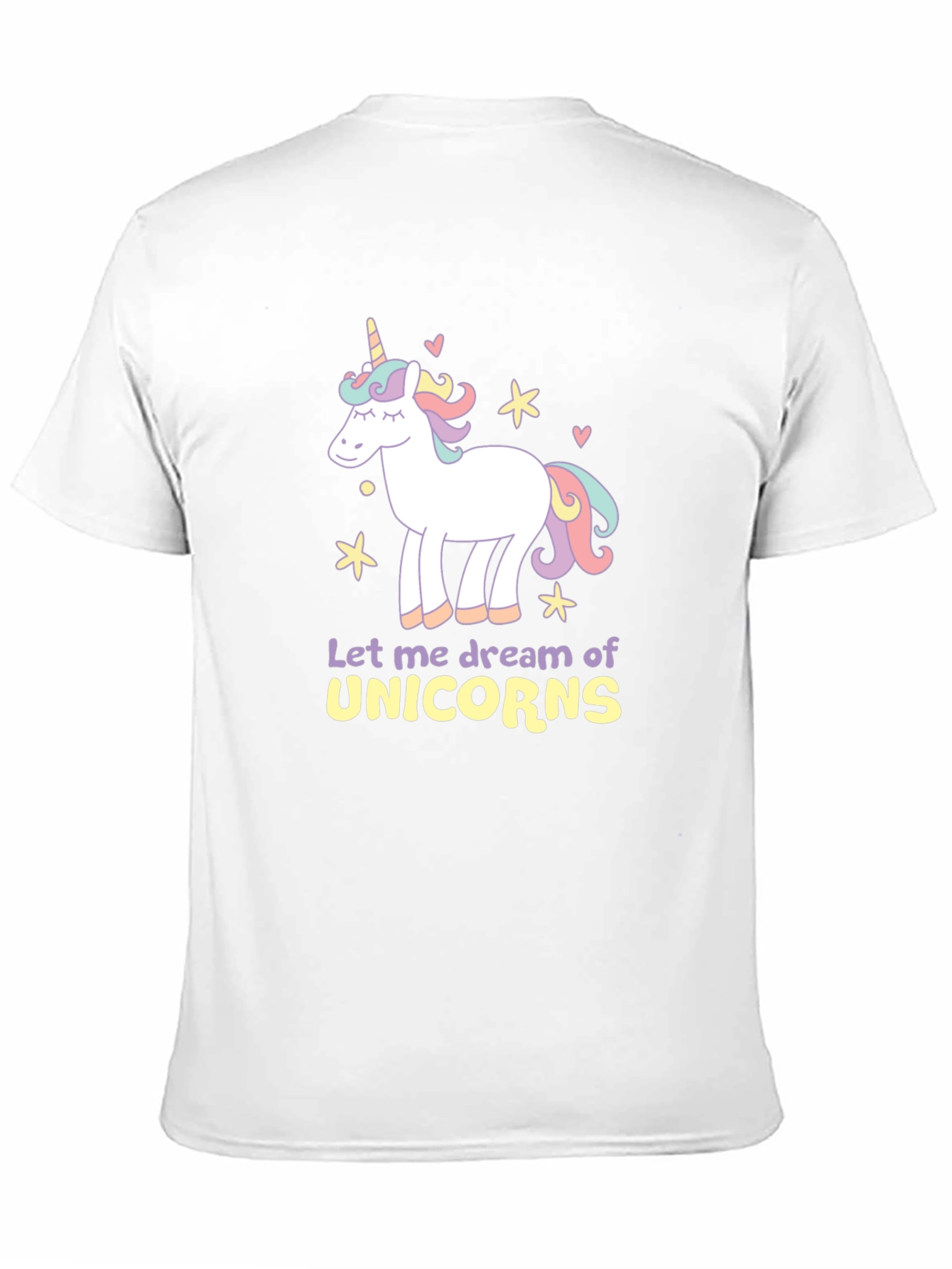 Dream of Unicorns Graphic T-Shirt - Black Cotton Tee