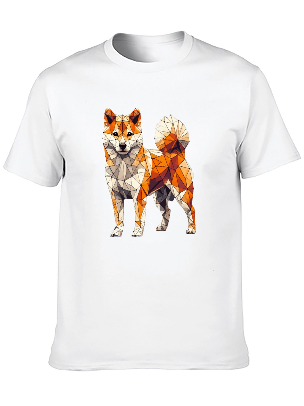 Geometric Shiba Inu Graphic Tee