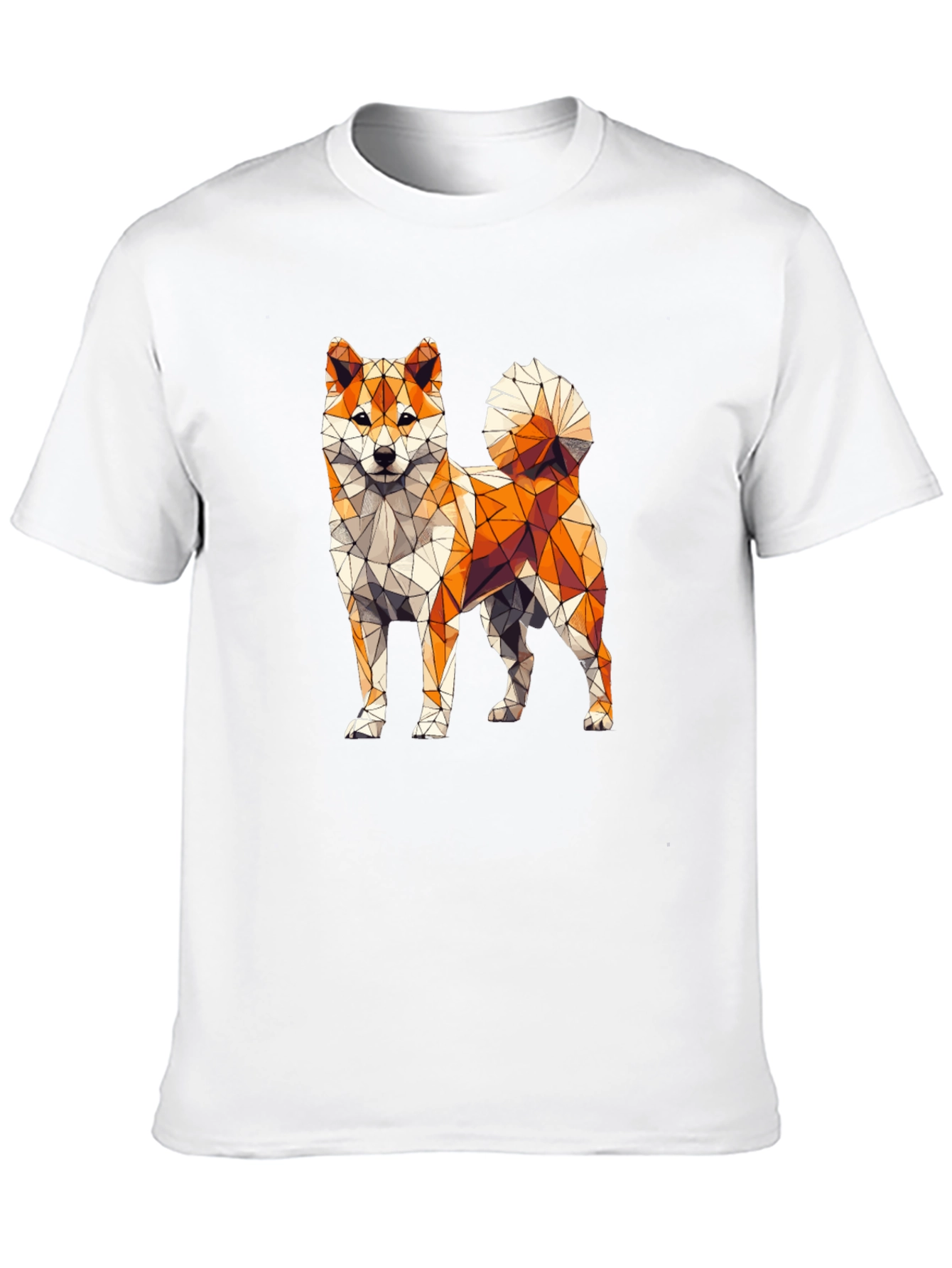 Geometric Shiba Inu Graphic Tee