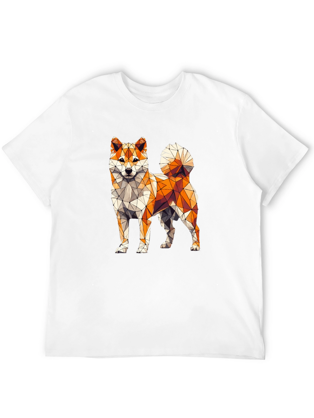 Geometric Shiba Inu Graphic Tee