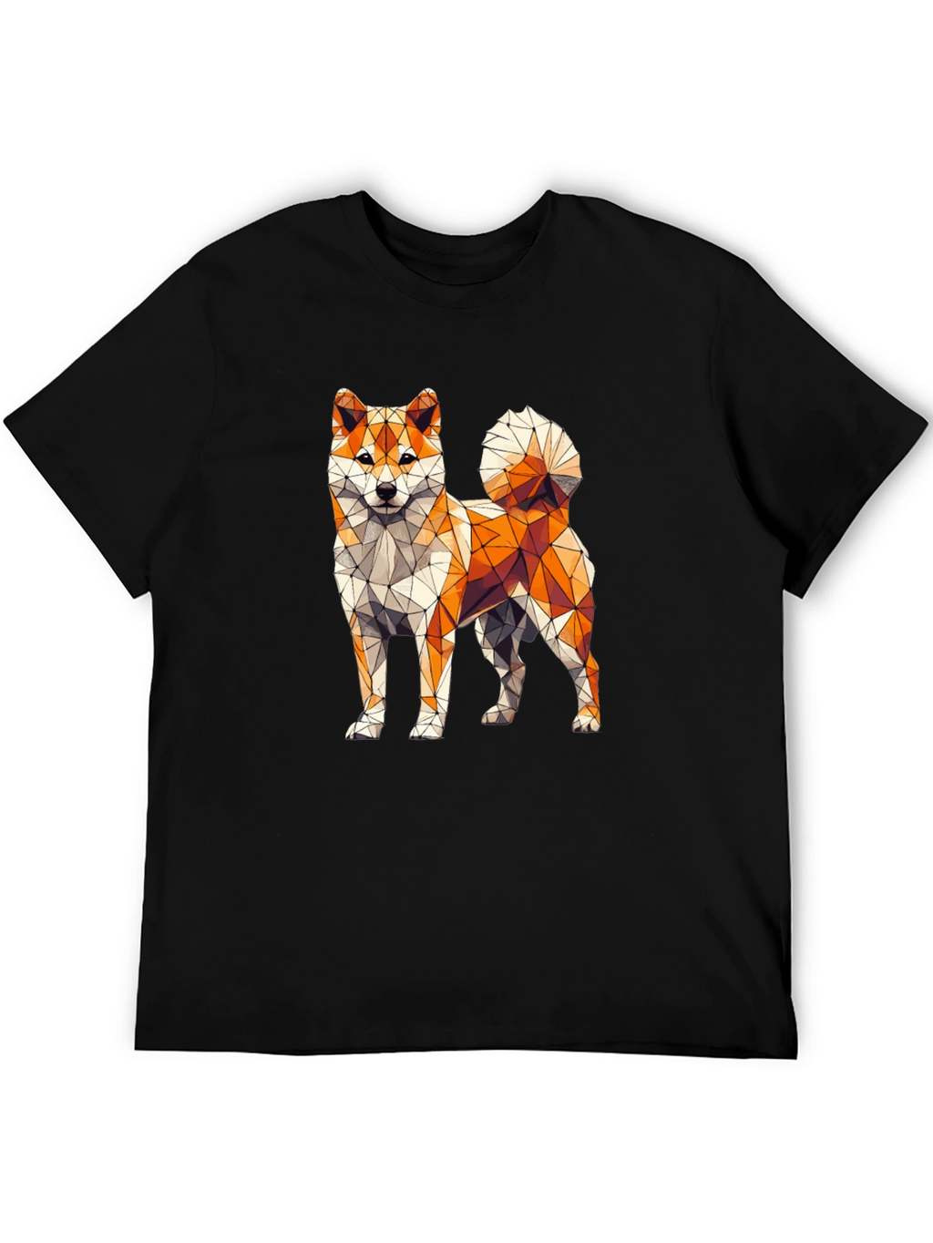 Geometric Shiba Inu Graphic Tee