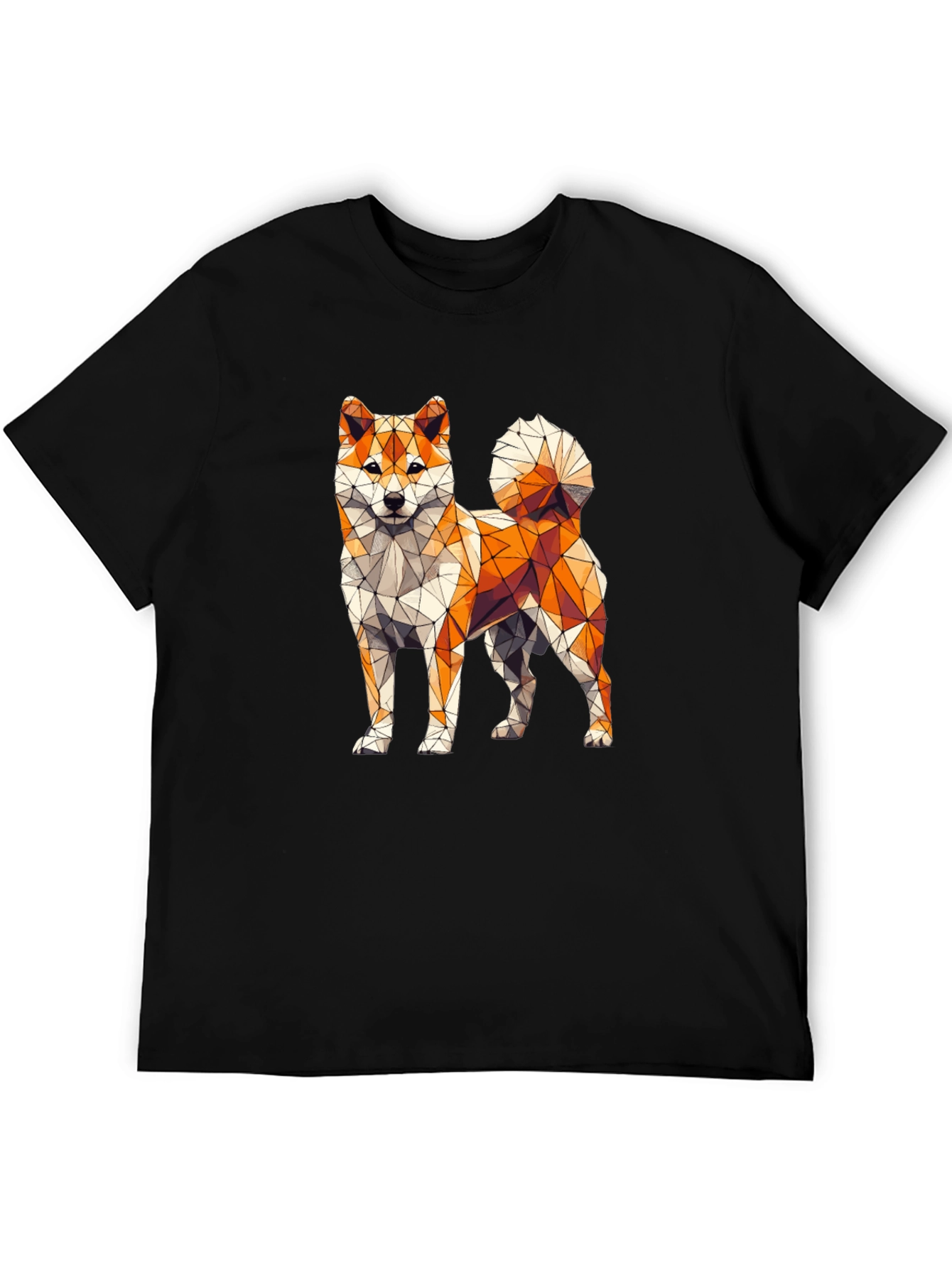 Geometric Shiba Inu Graphic Tee