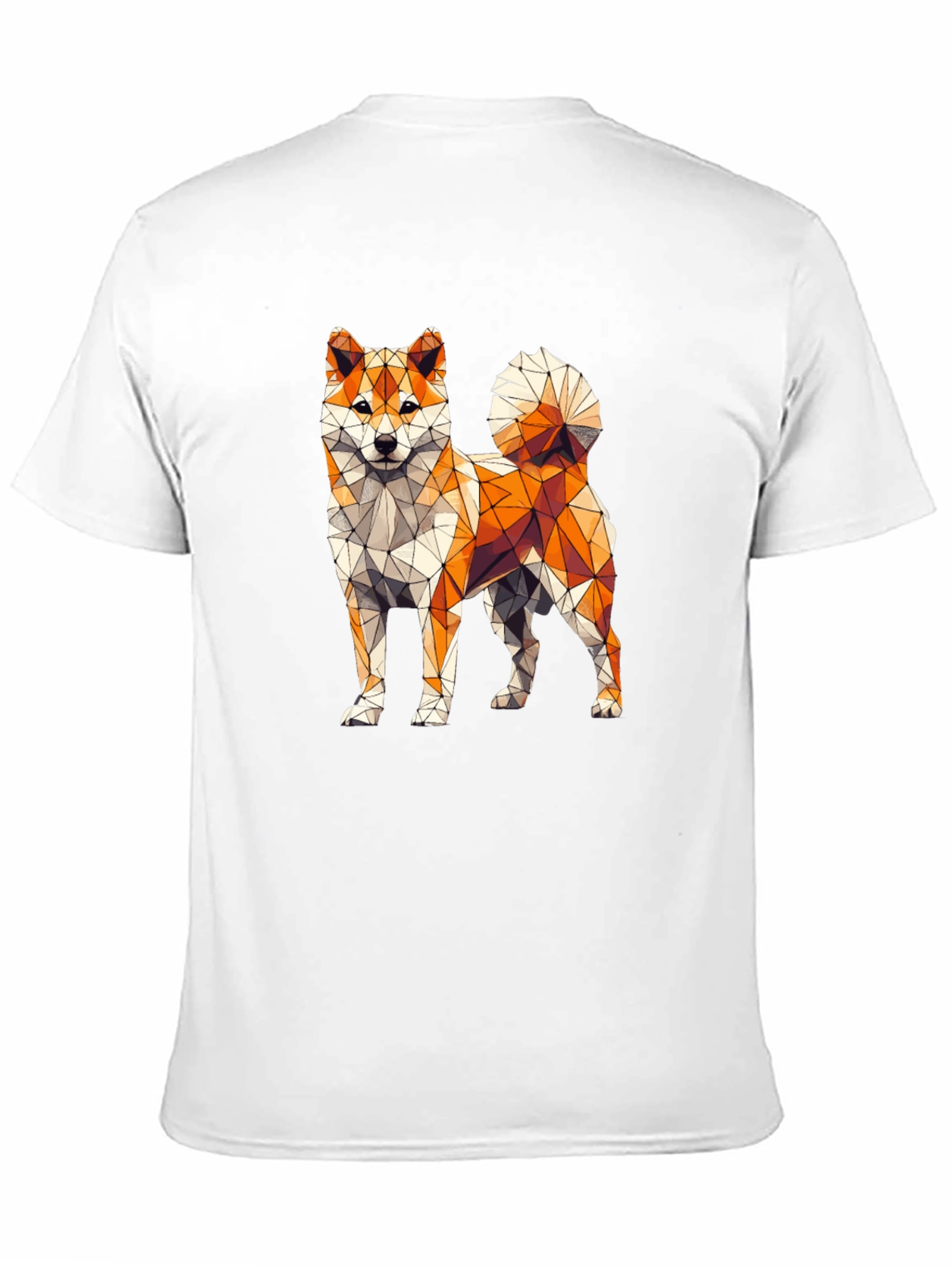 Geometric Shiba Inu Graphic Tee
