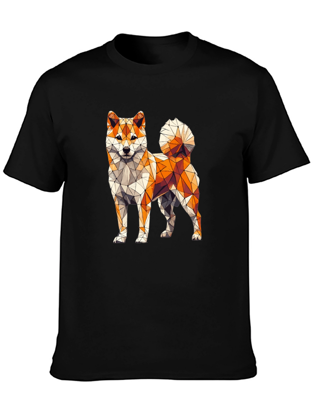 Geometric Shiba Inu Graphic Tee