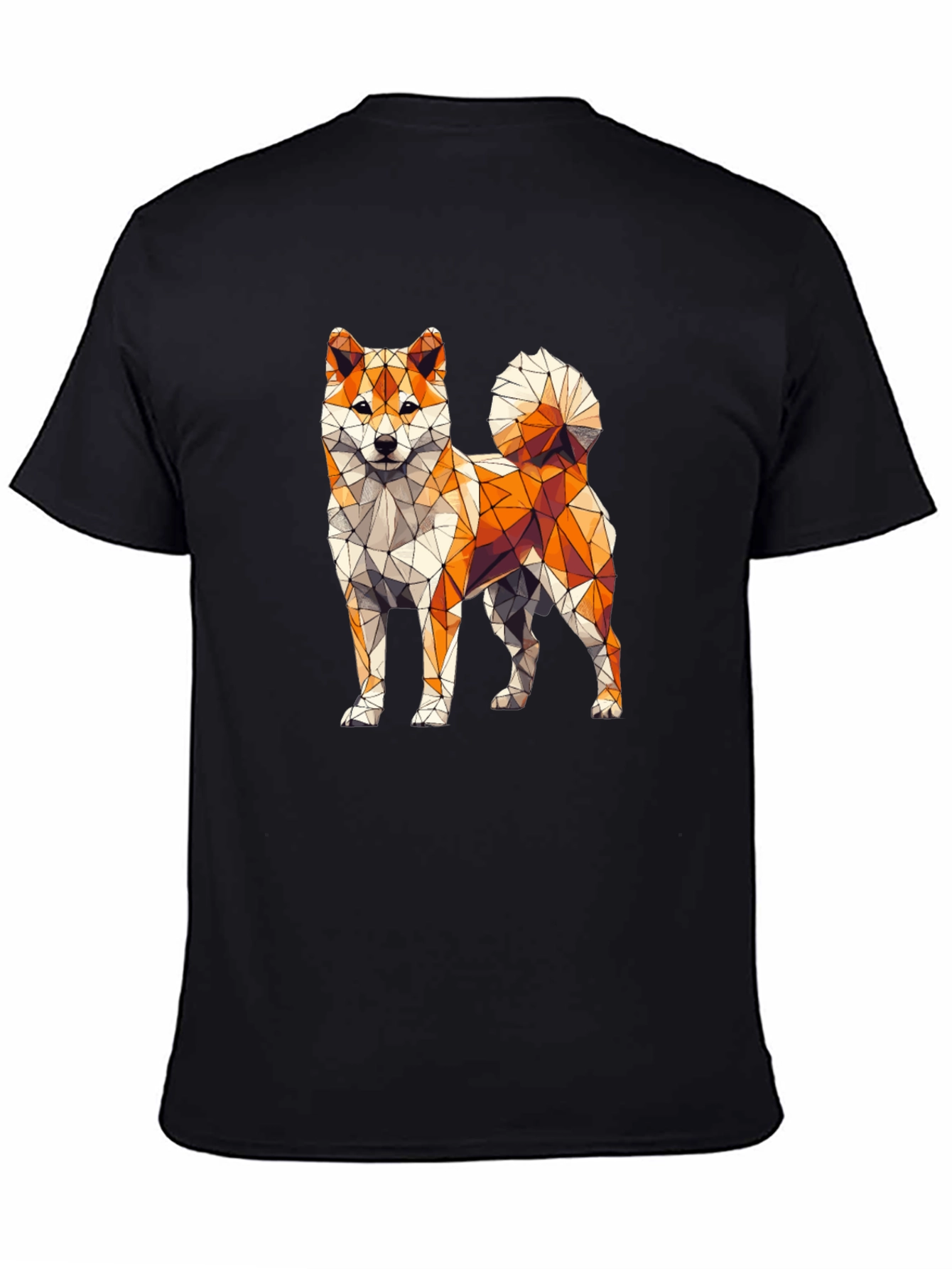 Geometric Shiba Inu Graphic Tee