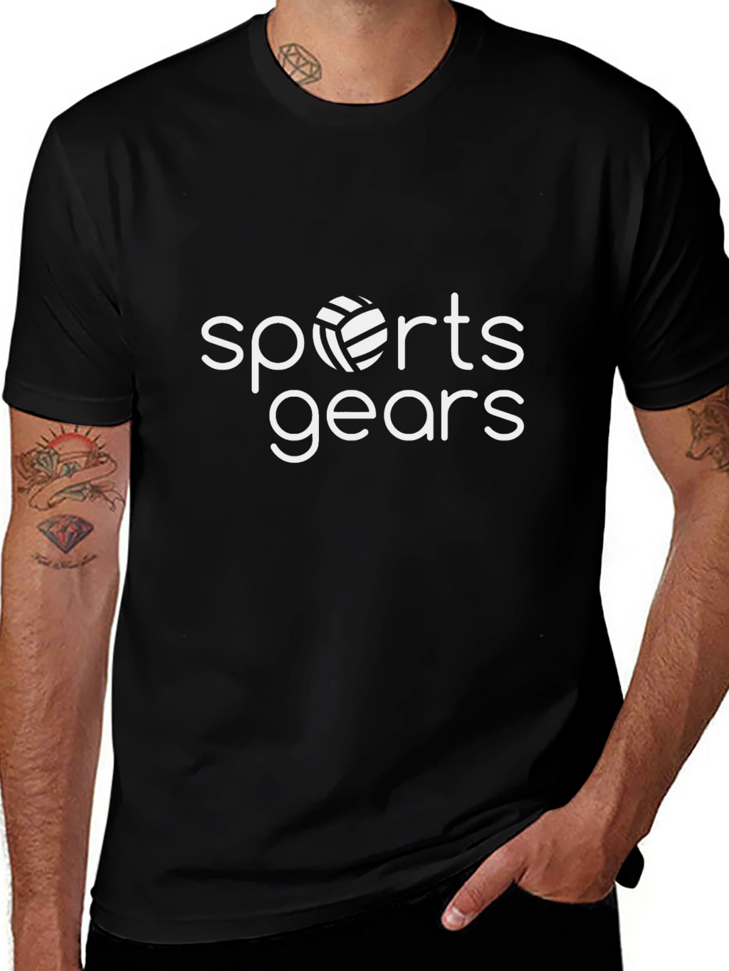 Sports Gears T-Shirt - Black