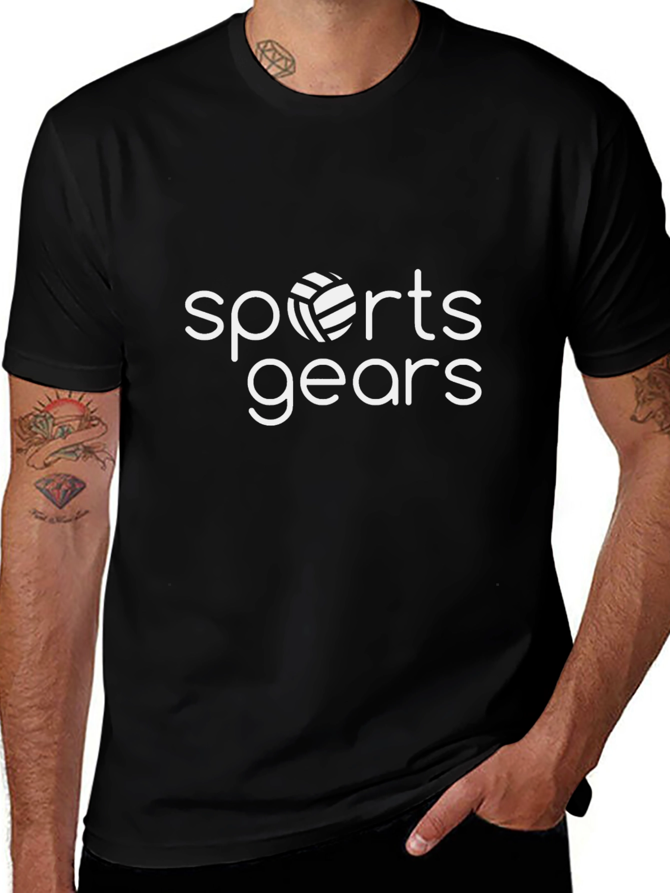 Sports Gears T-Shirt - Black