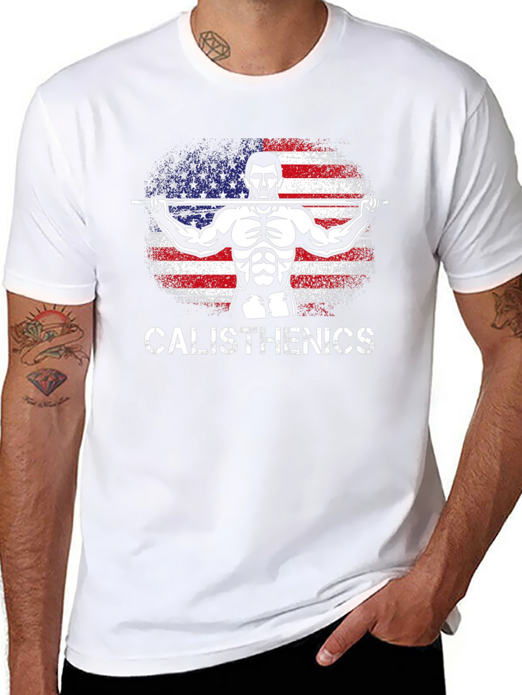 Calisthenics American Flag T-Shirt