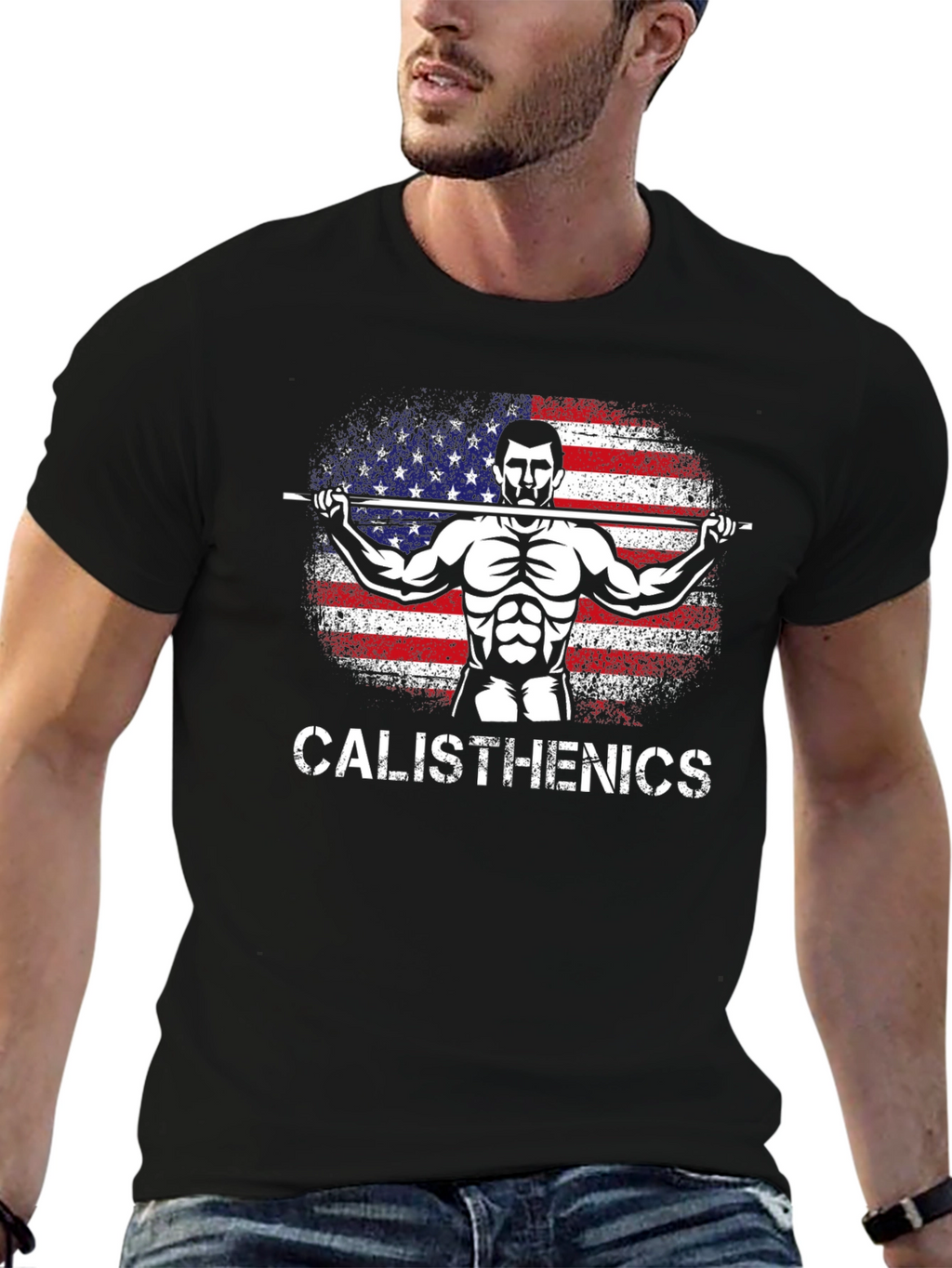 Calisthenics American Flag T-Shirt