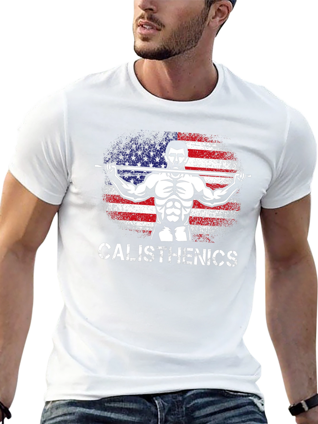 Calisthenics American Flag T-Shirt