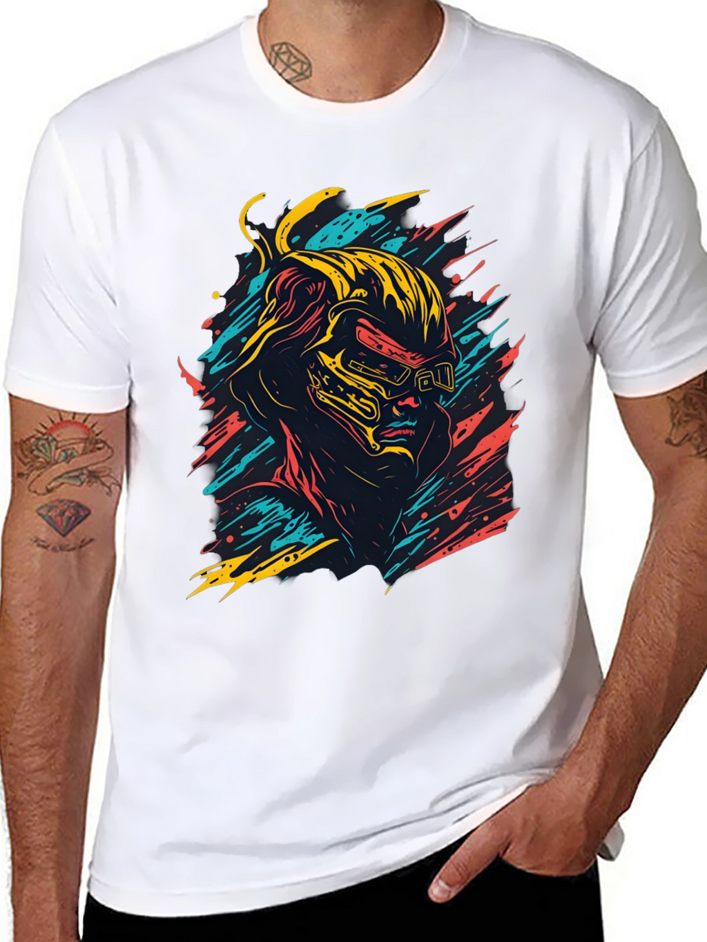 Cyberpunk Graphic Tee - Cool Retro Gamer Style Shirt