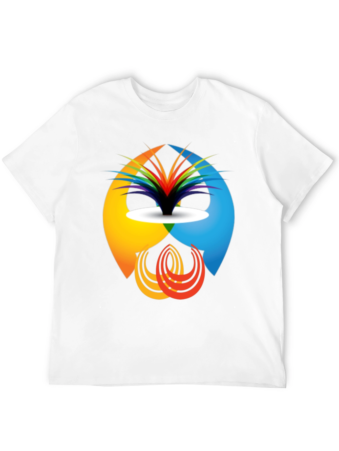 Abstract Design Graphic Tee - Modern Casual Shirt