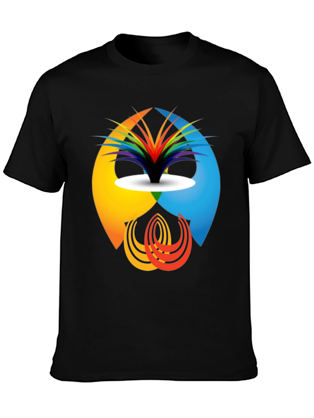 Abstract Design Graphic Tee - Modern Casual Shirt