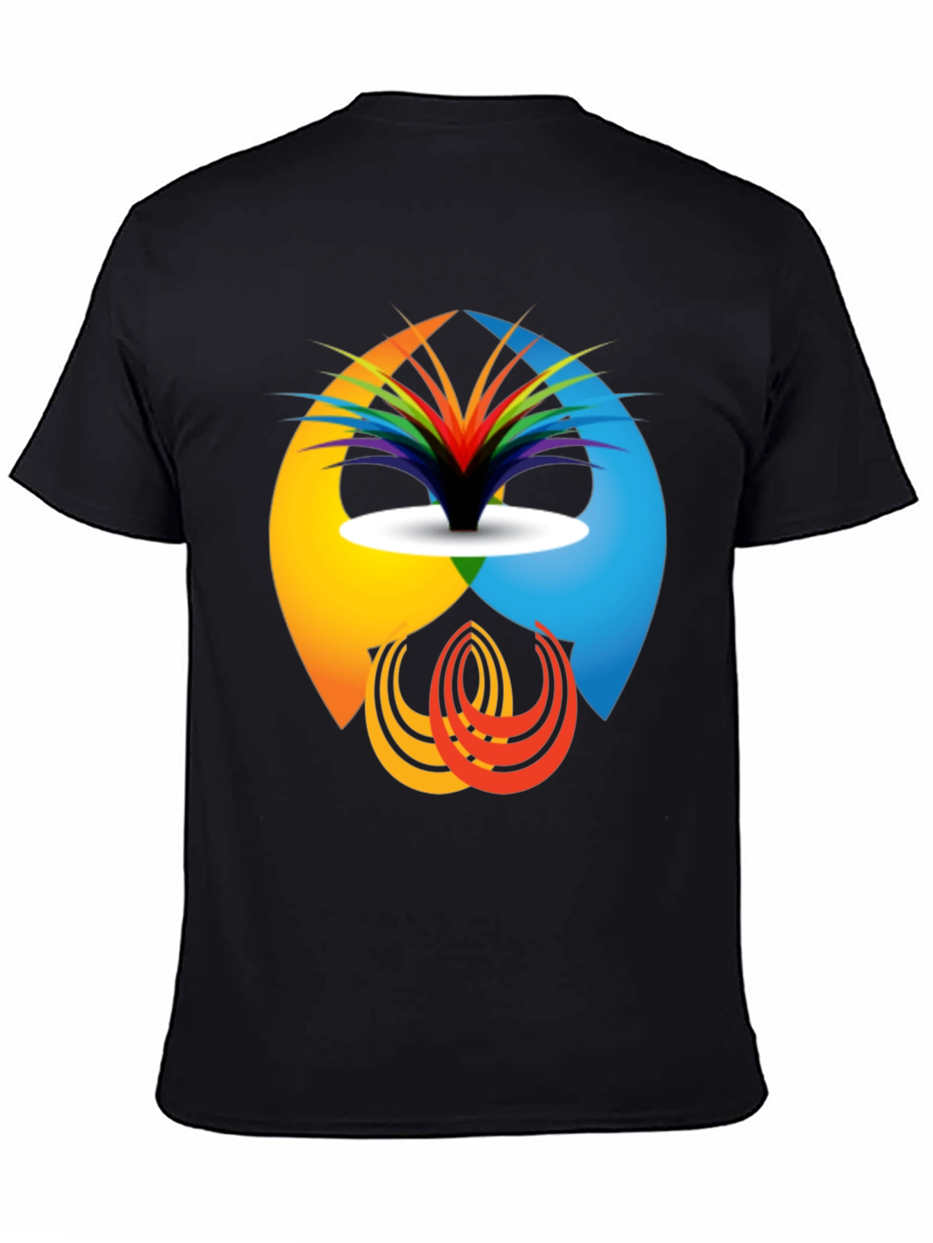 Abstract Design Graphic Tee - Modern Casual Shirt